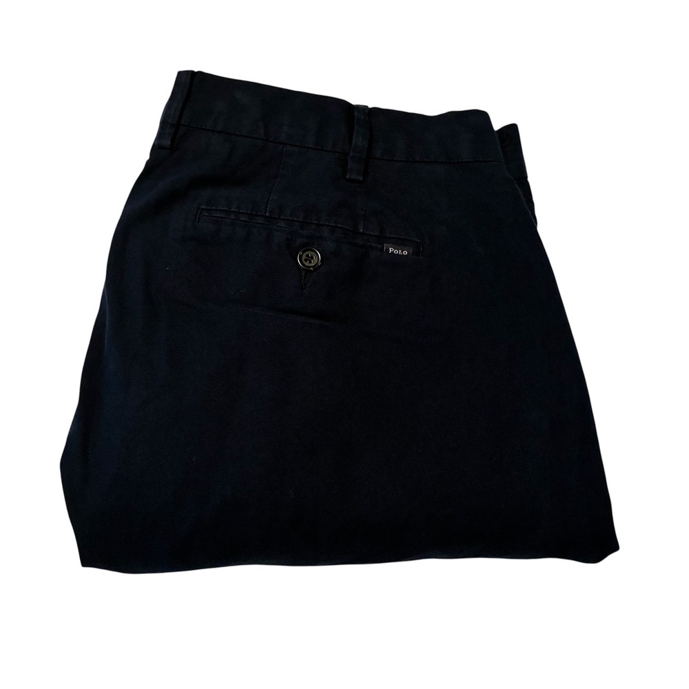 Polo Ralph Lauren Mens Navy Blue Chino Pants Stretch Straight Fit 38/30